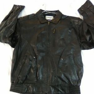 Rage Black leather jacket
